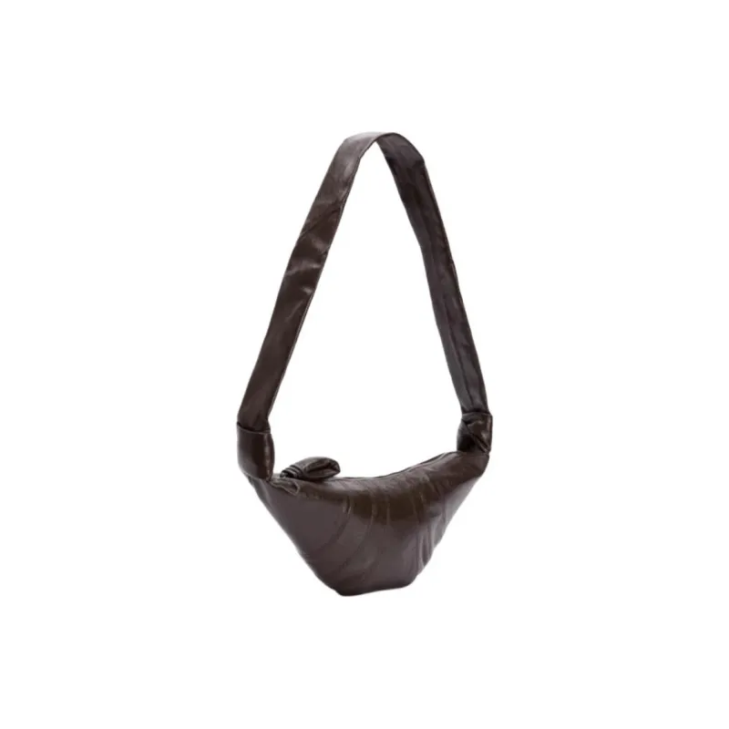 Lemaire Croissant Series Fabric Croissant Bag Shoulder Bag Small Size Unisex Dark Tobacco-1