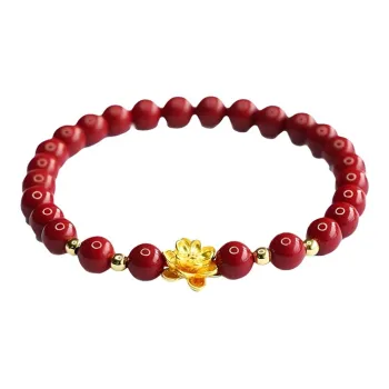 LUXLINE Reconstructed Cinnabar Bracelets Women's