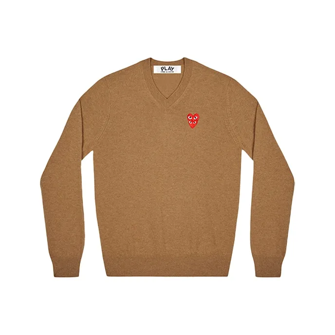 CDG Play Sweaters Men Brown-0