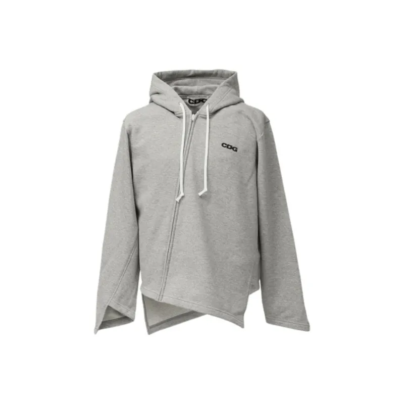 CDG Sweatshirt Jacket Unisex Gray-0
