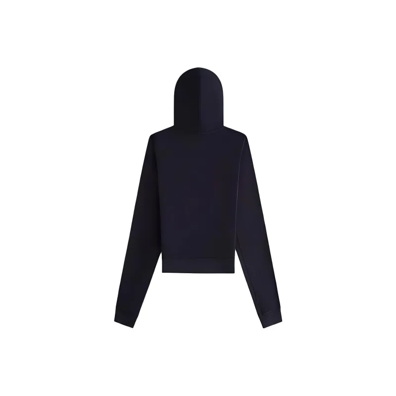 KITH Women's 2024 Summer Collection SS24 Adley Shrunken Hoodie Jacket Women's Black-1