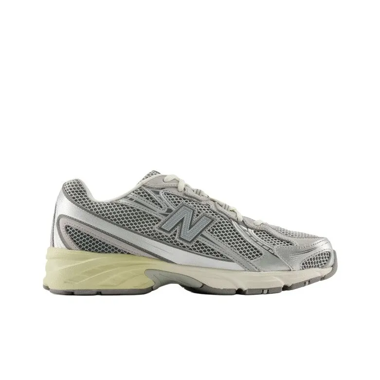 New Balance NB 740 Anti Slip Wear Resistant Low Top Chunky Sneakers Unisex Silver-1