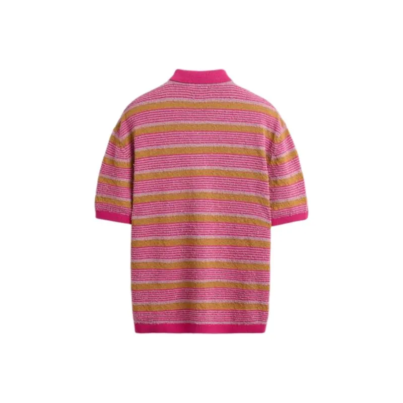 ZARA Polo Shirts Men Pink-1