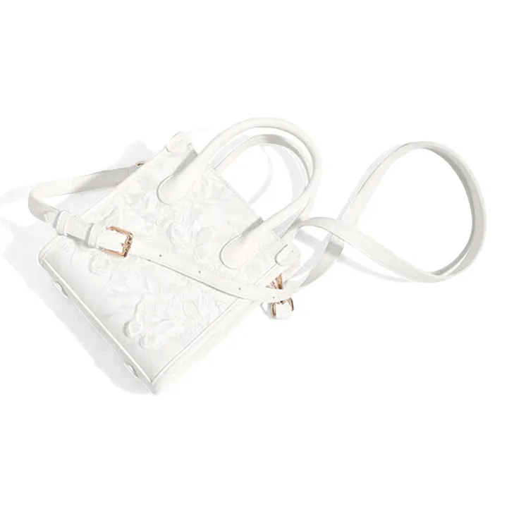 CLEVER& KETCH PU One Shoulder Handbag Women's White/Pink-4