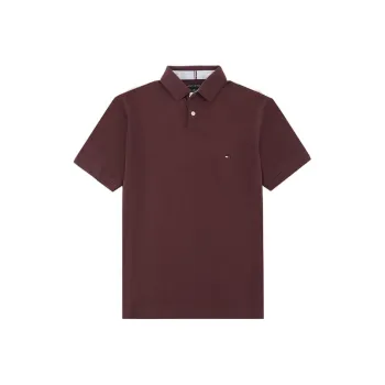 Tommy Hilfiger Polo Shirt Men's Burgundy