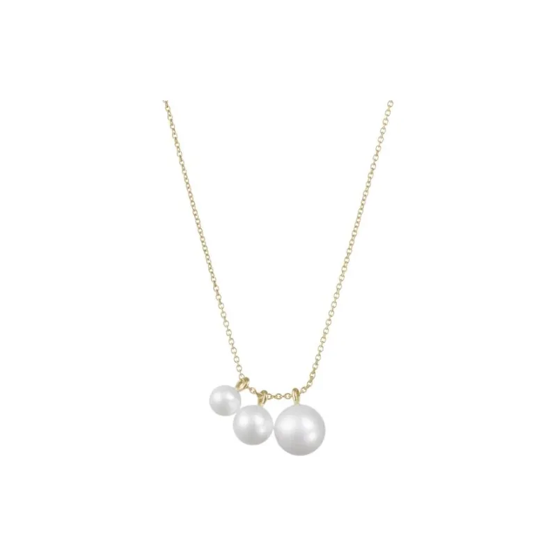 Sophie Bille Brahe 14kt Yellow Gold Stella Pearl Necklace-0