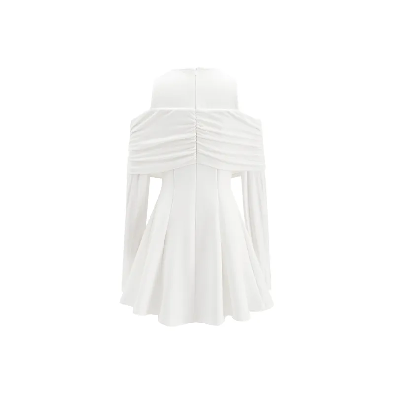 MISSHONEY MH Long Sleeved Dress Women's White-1