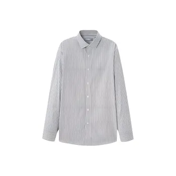 GOLDLION Shirt Men's Brown Stripes