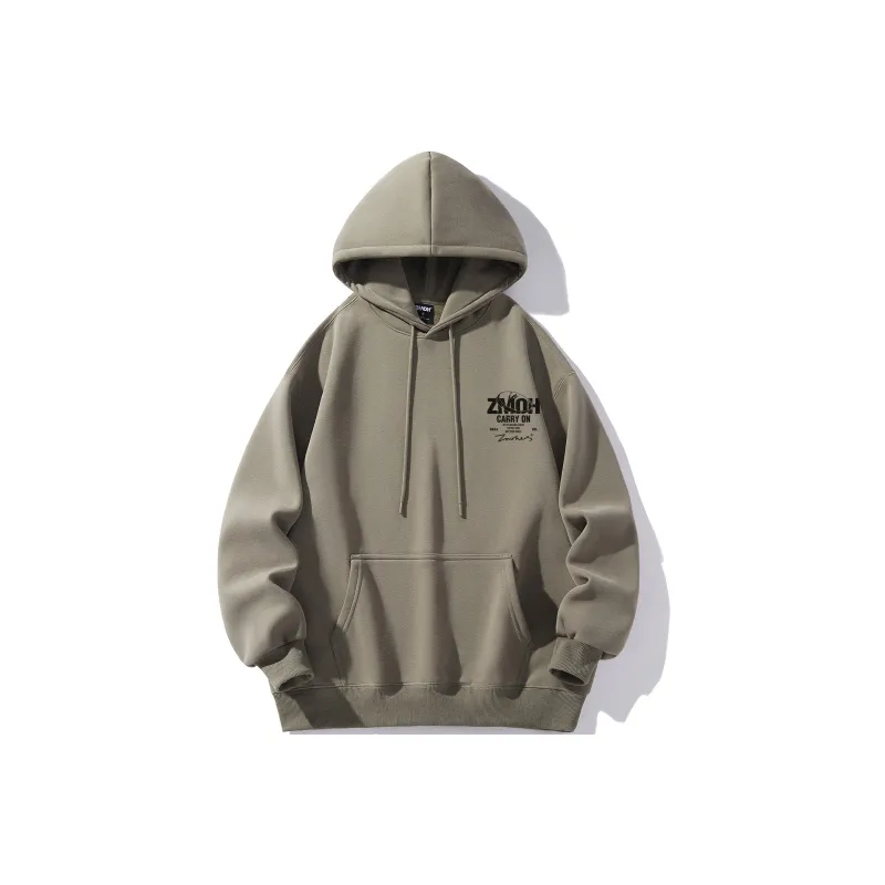 ZMOH Fleece Lined Hoodie Unisex Couple's-19