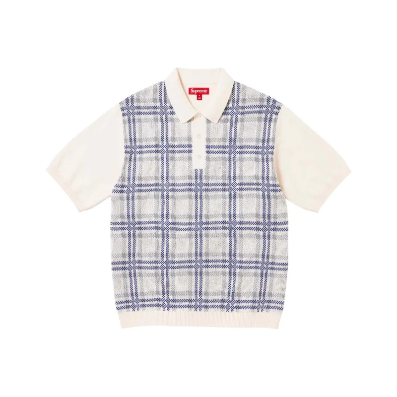 Supreme Plaid Knit S/S Polo-3