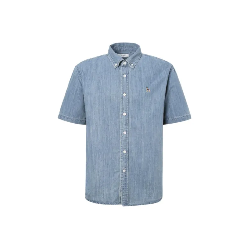 HAZZYS Shirts Men Light Blue-0
