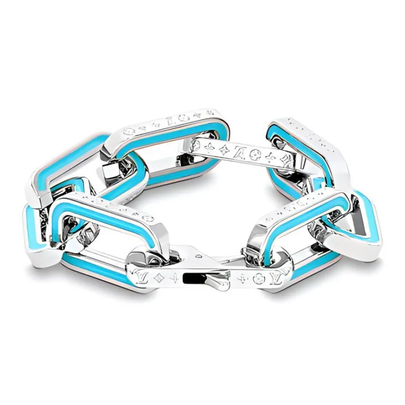 LOUIS VUITTON Lv Monogram Links Chain Bracelet-1