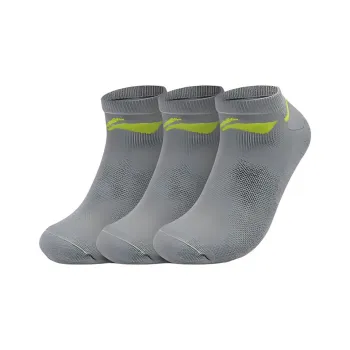 LiNing Ankle Socks Unisex Gray Green