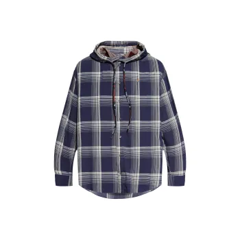 Vivienne Westwood Checked Drawstring Hooded Shirt