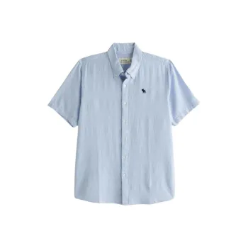 Abercrombie＆Fitch Shirt Men's Light Blue