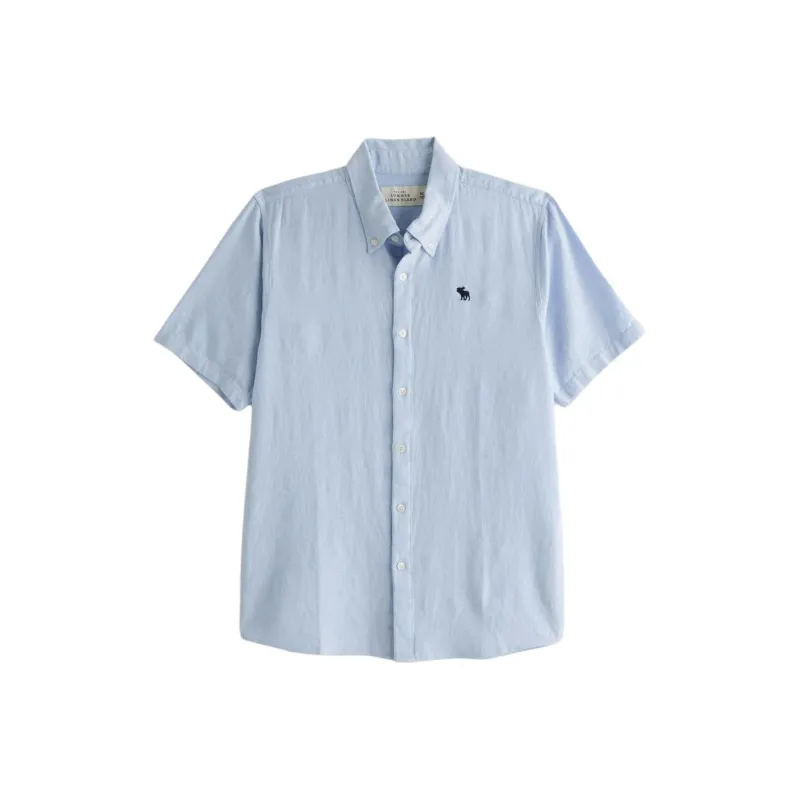 Abercrombie＆Fitch Shirt Men's Light Blue-0