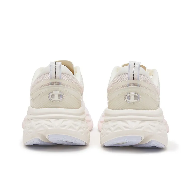 Champion Low Top Running Shoes Women's Milk White/Pink Diamond-3
