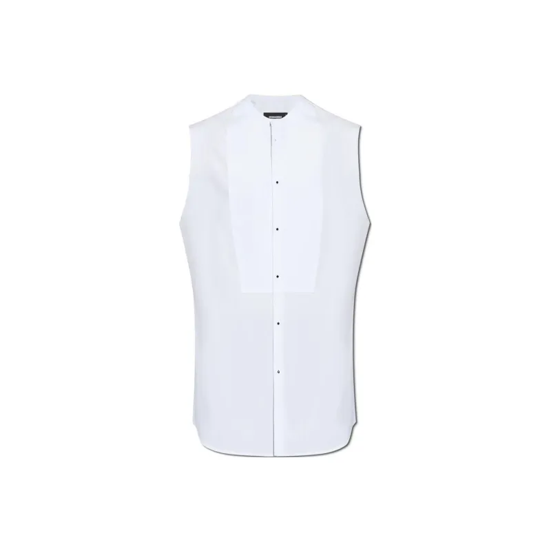 DSQUARED 2 Curved Hem Sleeveless Shirt-0