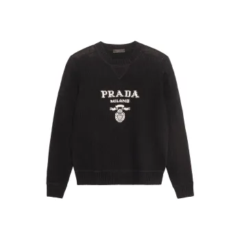 PRADA Logo Intarsia Jumper