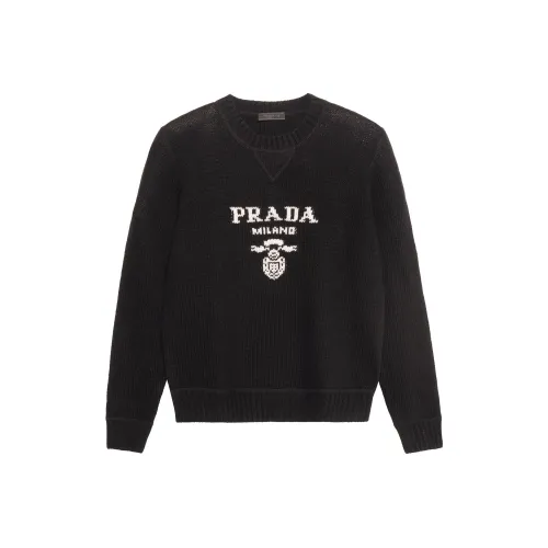 PRADA Logo Intarsia Jumper