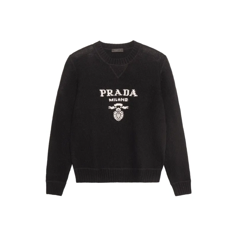 PRADA Logo Intarsia Jumper-0