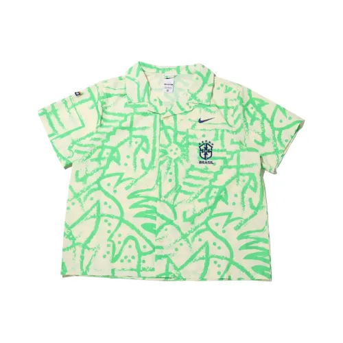 Nike SS24 Shirt Unisex Beige Green