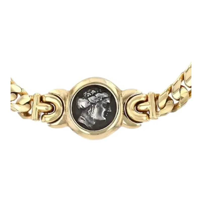 BVLGARI 18K Yellow Gold Monete Necklace-1