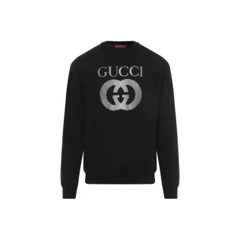 GUCCI Interlocking Logo Crewneck Sweatshirt