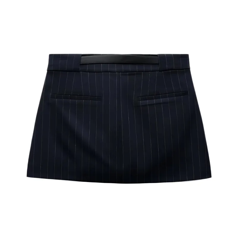 ZARA Casual Shorts Women's Marine Blue-1