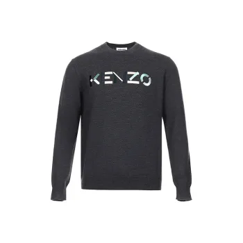 KENZO Logo Embroidered Knitted Jumper