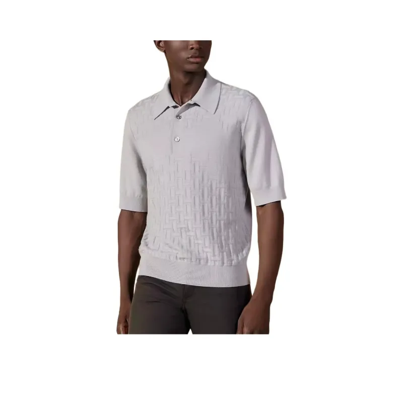 HERMES SS24 Polo Shirt Men's Misty White-0