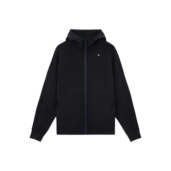 STONE ISLAND Logo Embroidered Zip Up Jacket