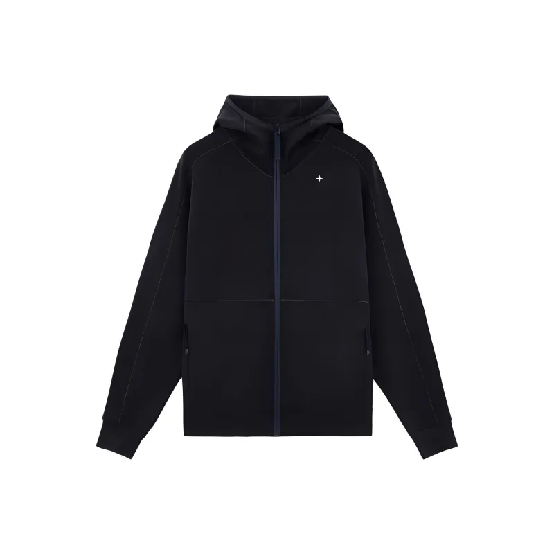 STONE ISLAND Logo Embroidered Zip Up Jacket-0