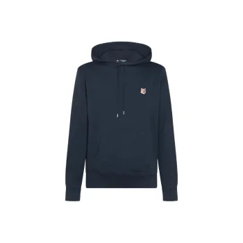 Maison Kitsune Fox Head Patch Drawstring Hoodie