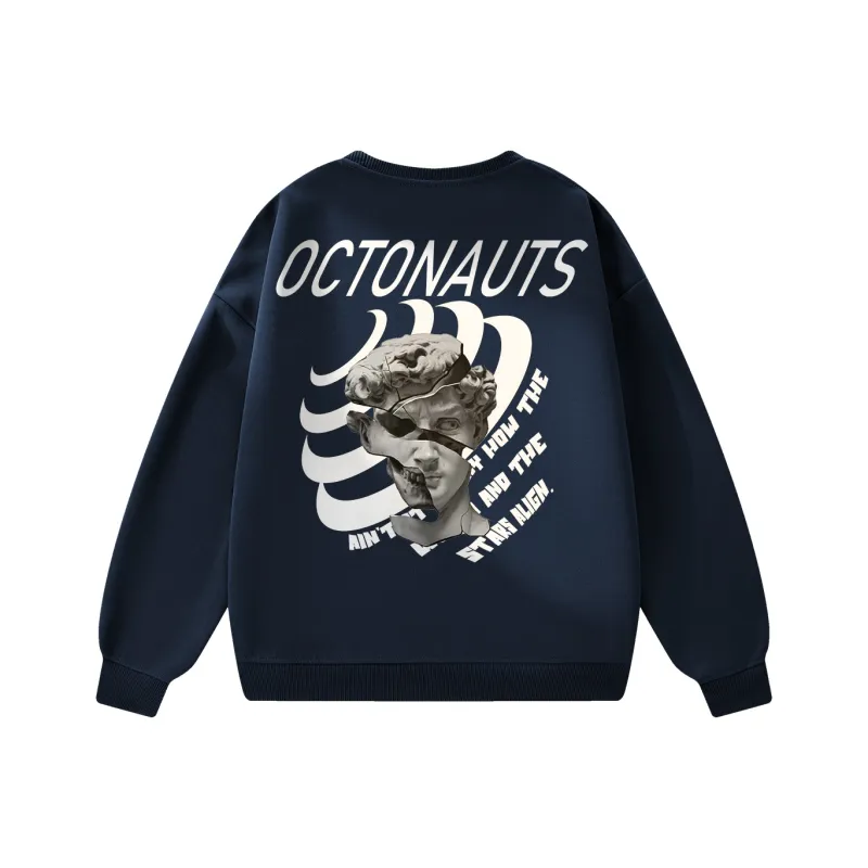 Small Columns Under The Sea Sweatshirt Unisex-2