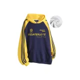 Navy Blue & Yellow Sleeves[Fleece-Lined]