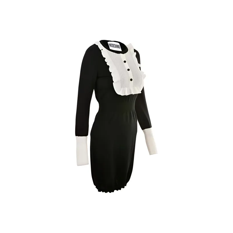 MOSCHINO Long Sleeved Dresses Women's Black-2