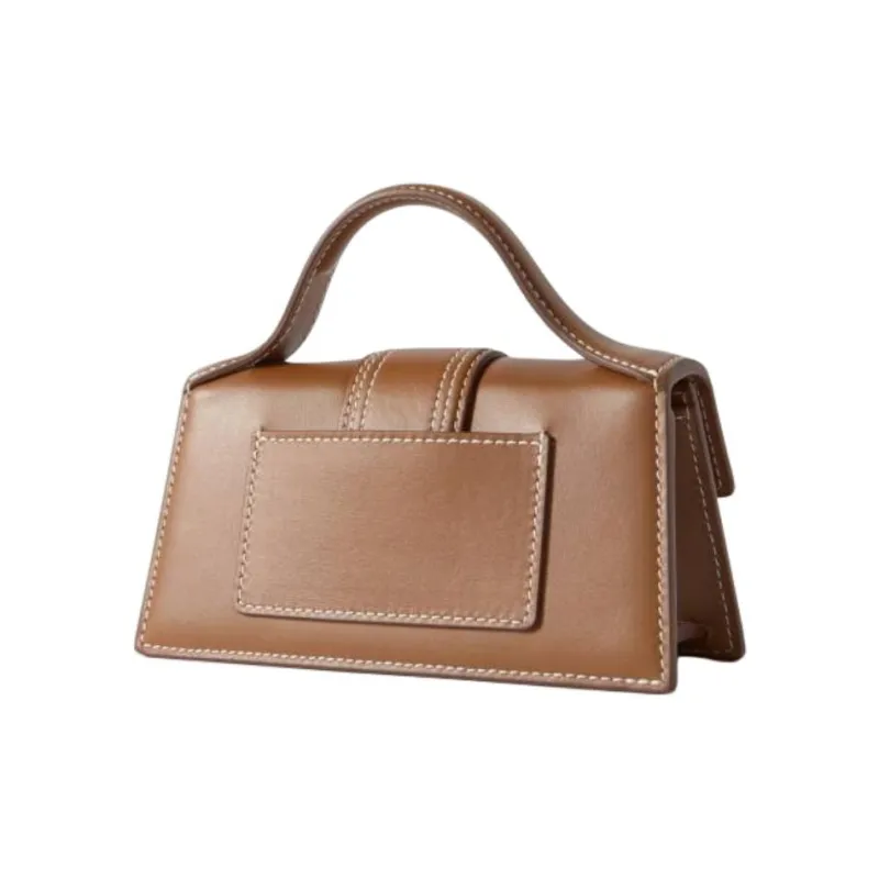 Jacquemus Cow Leather One Shoulder Handbag Women's Tan-1