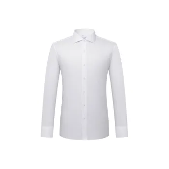 Camicissima Shirts Men White, Slim Fit/Windsor Collar/Double Vertical Button Round Sleeves