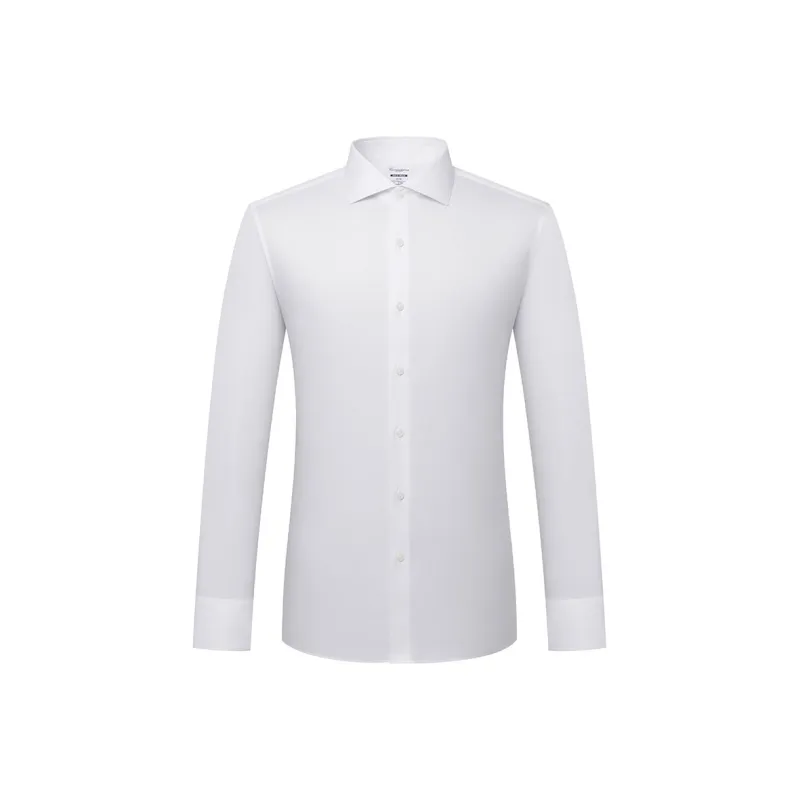 Camicissima Shirts Men White, Slim Fit/Windsor Collar/Double Vertical Button Round Sleeves-0