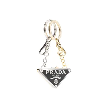 PRADA Logo-Triangle Set-Of-Two Keyrings