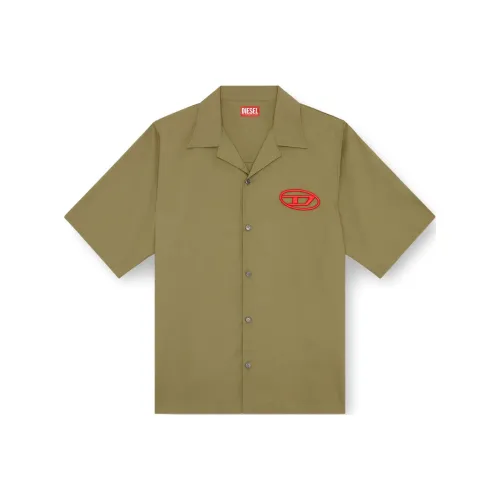 DIESEL S Mac C Embroidered logo Organic cotton Shirt