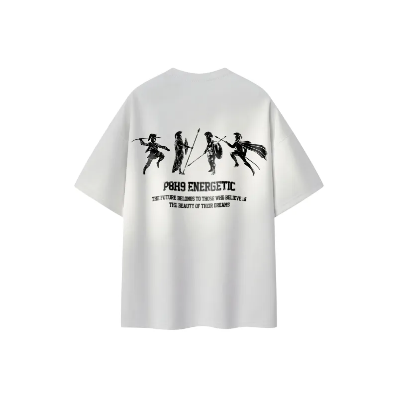 P8H9 Suede Short Sleeved T Shirts Unisex-3