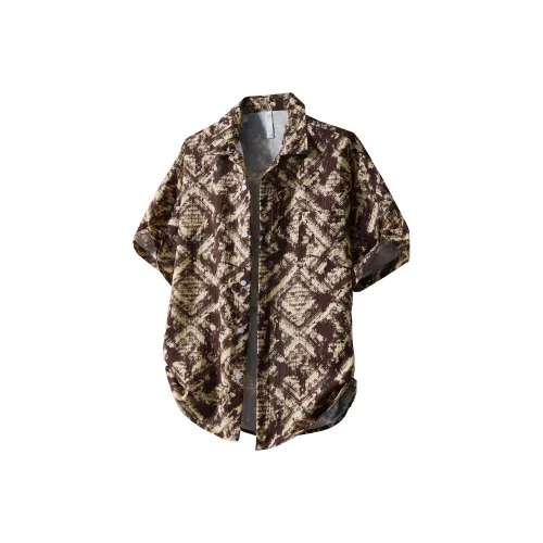 Lulifama SS25 Midsummer Fashion Outfit Fashion Trend Shirt Single Item Unisex Fiji Brown Tone Clothing