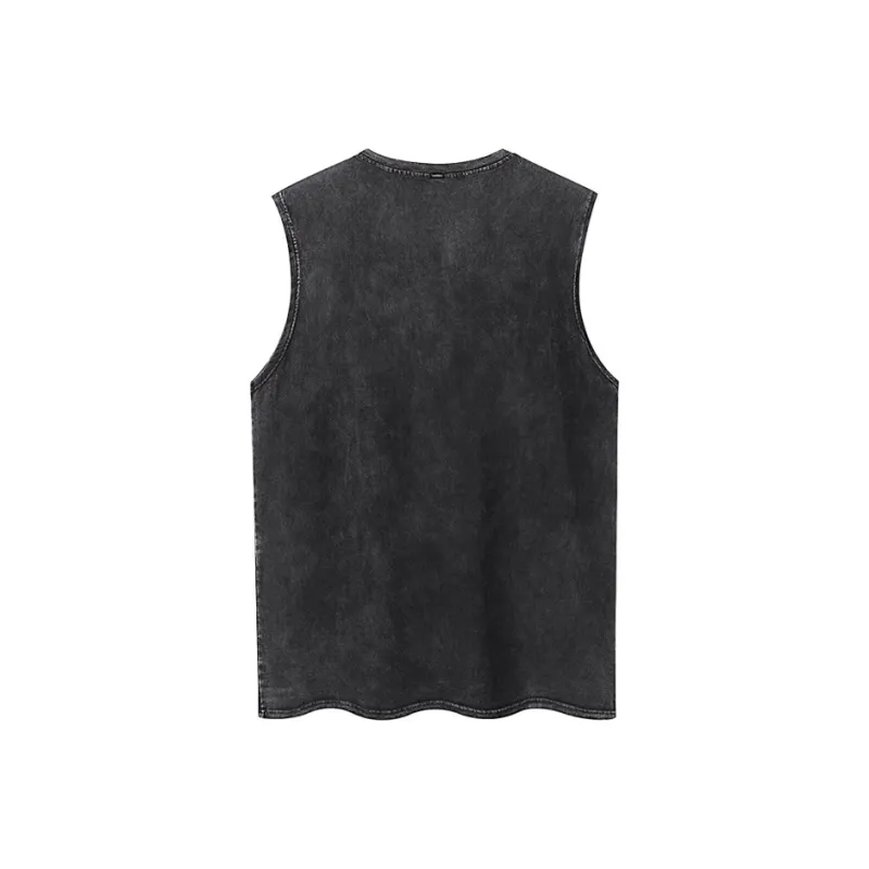 MAURRGOOU Tank Top Unisex Black-1