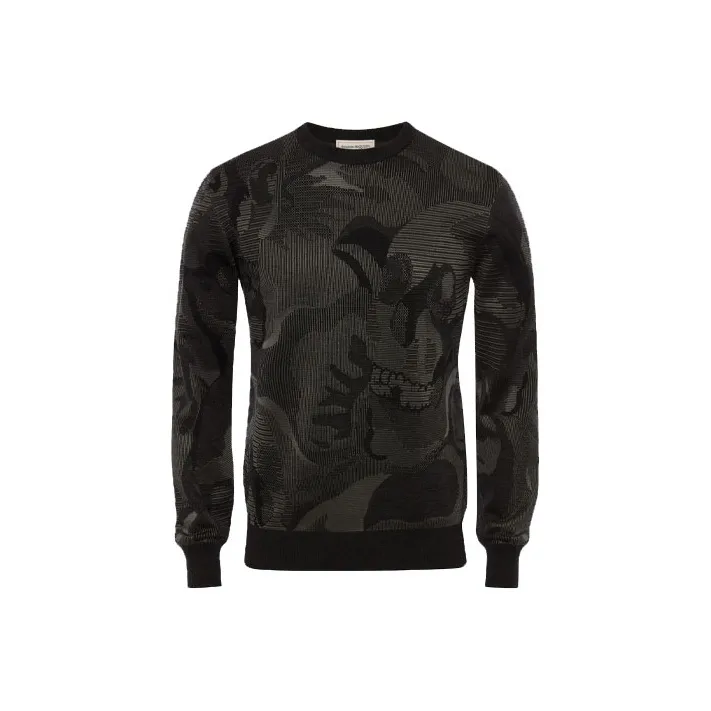 Alexander McQueen Abstract-print Long-sleeve Sweatshirt-0