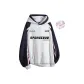 Navy Blue & White Gray & Fleece-Lined