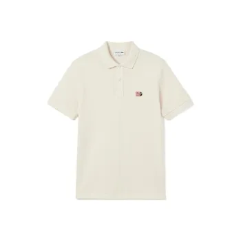 LACOSTE Polo Shirt Men's Cream White