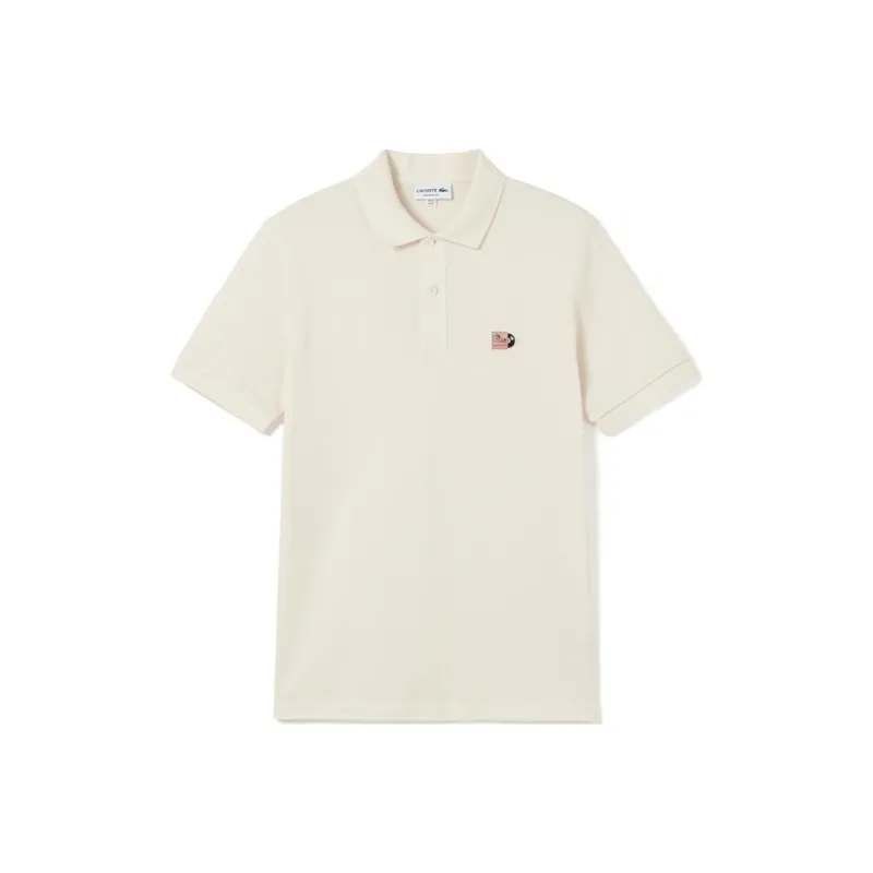 LACOSTE Polo Shirt Men's Cream White-0