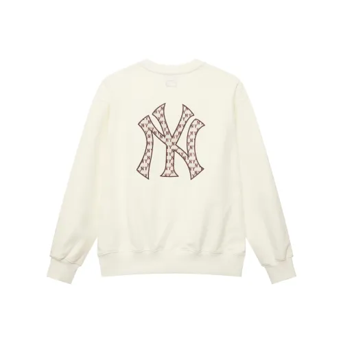 MLB MONOGRAM Collection New York Yankees Crewneck Sweatshirt Unisex Standard Ivory